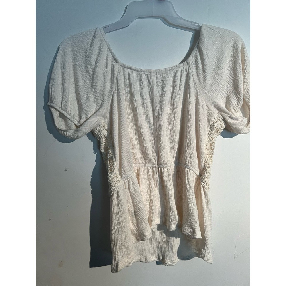 Thread and Clover Medium Crop knit shirt‎ boho hippie NWT - Picture 3 of 3